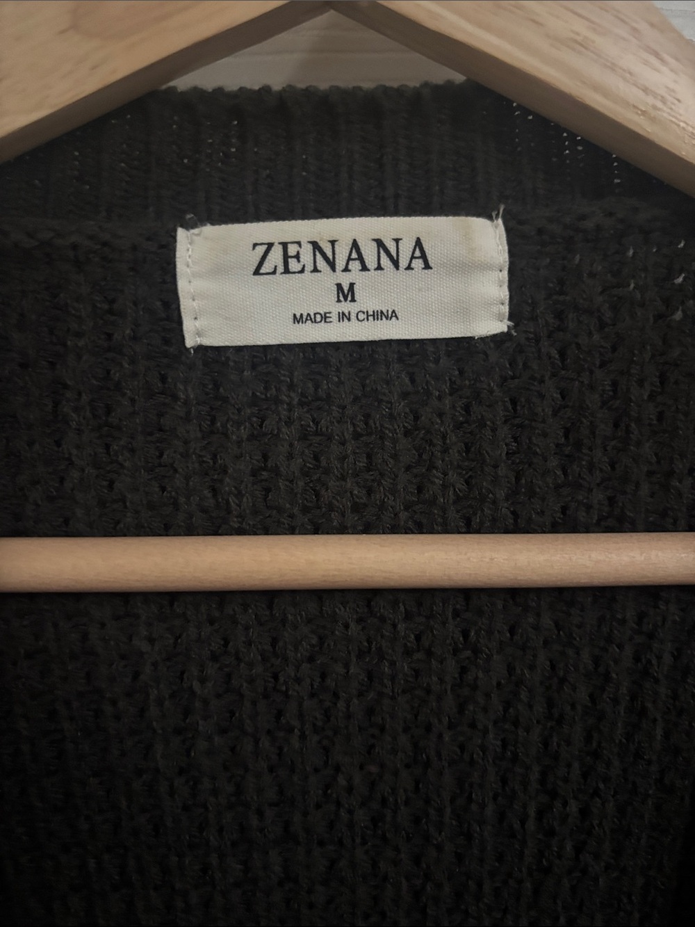 Zenana Outfitters Charcoal Waffle Knit Open-Front Cardigan - Picture 2 of 10